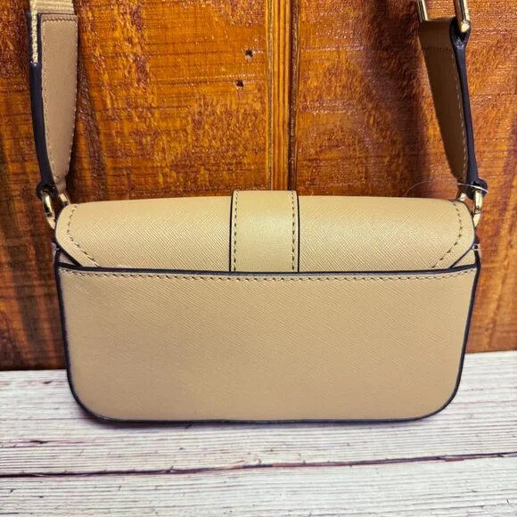 MICHAEL KORS Greenwich Extra Small East West Sling Leather Crossbody - Camel - Picture 2 of 6